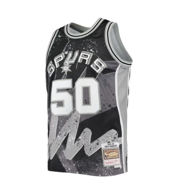 David Robinson San Antonio Spurs Mitchell & Ness 1998 Hyper Jersey Mens Large - Picture 2 of 3